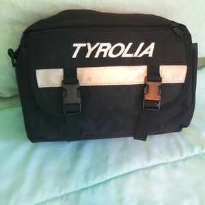 Tyrolia Fanny Pack Hip Waist Ski Bum Bag Black Pockets Vintage 80's 90's
